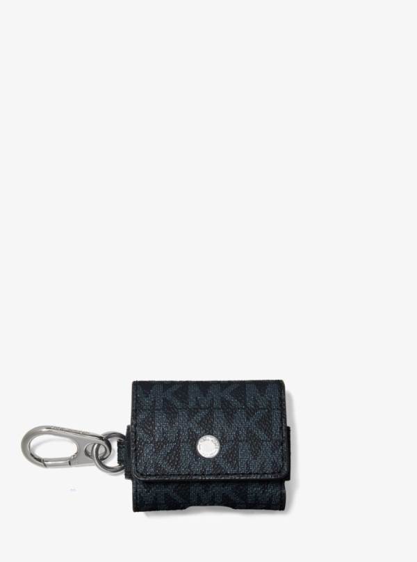 Panske Puzdro Na Mobil Michael Kors Logo Clip Case For Apple AirPods® Modre - Doplnky Michael Kors Nejlevnejsi | VWREC-2065